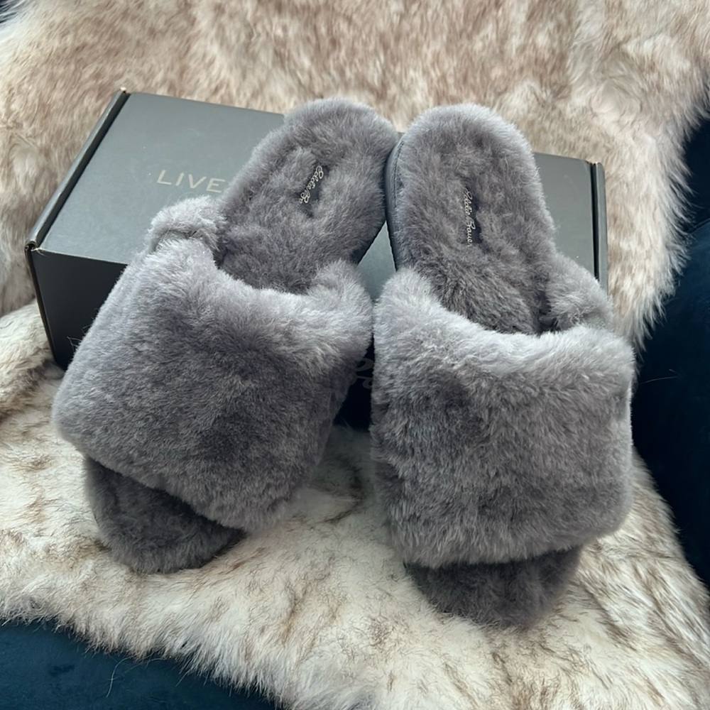 Eddie Bauer Firelight genuine shearling slippers